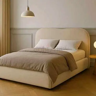 Brand-new King size Cotton Fabric Good quality bed with Mattress