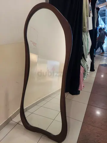 Full-length wooden framed floor mirror — Brand New