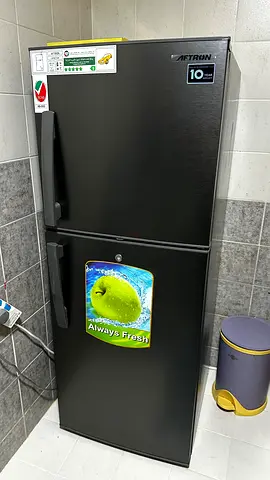 Aftron 2-Door Refrigerator - 10 Year Compressor Warranty, Good Condition