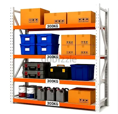 Medium Duty Storage Racks – (300kg UDL per Level)