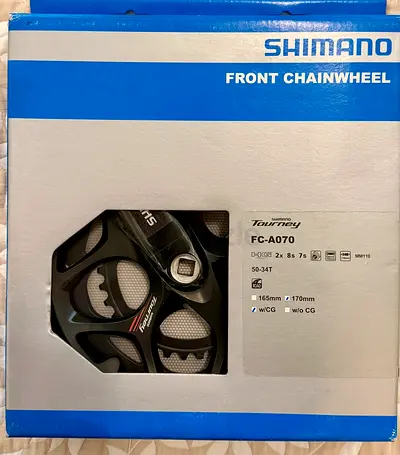 Shimano Tourney FC-A070 Front Chainwheel (50-34T) - New in Box