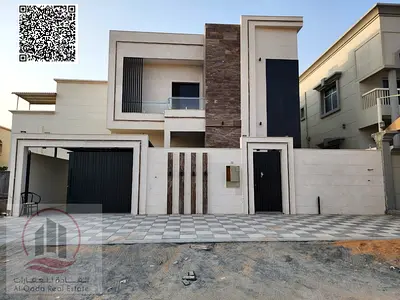 فيلا للبيع بعجمان منطقة الياسمين ( 4 غرف ماستر + ومجلس بالمغاسل + 2 صالة كبيرة + مطبخ مجهز + غرفة خادمة )