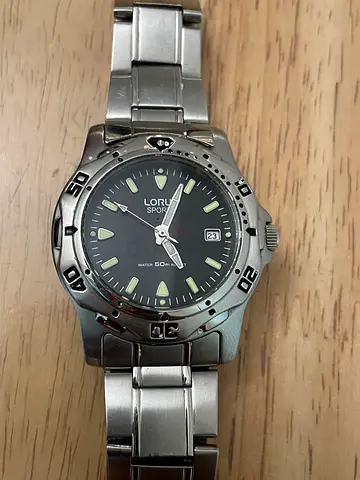 Lorus Sports Stainless Steel Men's Watch - Quartz, Date