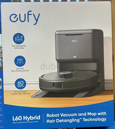 Eufy L60 Hybrid Robot Vaccum with Self-Empty Station Vaccum and mop cleaner