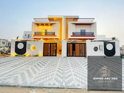 Brand New Townhouse for Rent in Al Helio 2 Ajman - First Tenant, G+1, 4 Master BR, Large Hall, 6 Baths, Yard, Fitted Kitchen, Rent 90K (4 Cheques)