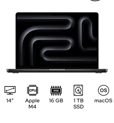 Apple MacBook Pro 14-inch M4 • 16GB • 1TB SSD • macOS 2024