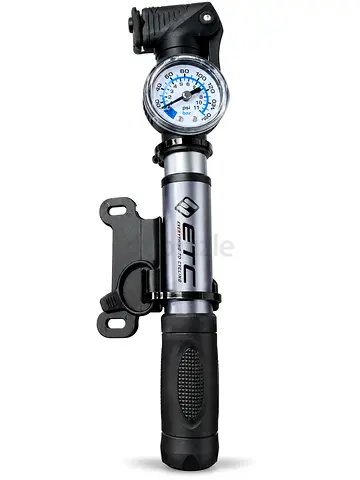 Mini Bike Pump Fits Presta Valve & Schrader Valves - Frame Mount Bicycle Tire Air Pump