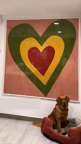 Large Framed Heart Pop Art Print — 170x178cm