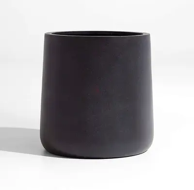 Crate & Barrel Saabira Short Charcoal Planter – 39cm