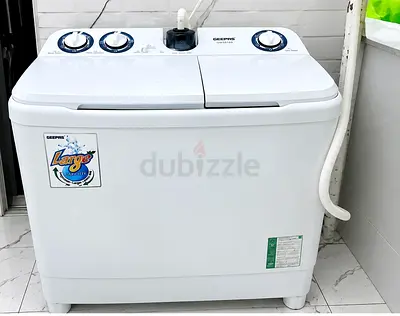 Geepas Twin Tub Washing Machine - 10kg (Good Working Condition)