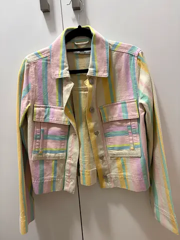 Next brand, pastel color denim jacket size xs
