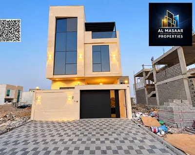 Super deluxe finishing, prime location near Emirates Bypass Road, two floors, 4 master bedrooms, ce