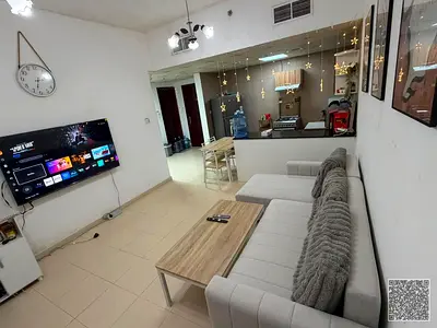 One-bedroom apartment with a living room in City Tower for sale – a promising investment opportunity in the heart of Ajman.