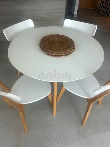 Dining table and chairs