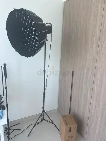 Studio Softbox with Grid and Light Stand - Good Condition