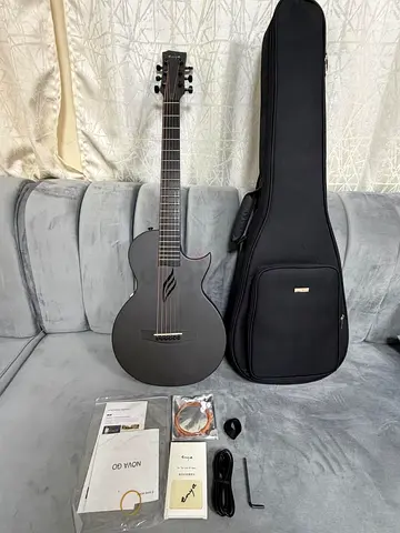 Semi Electric Acoustic Guitar-black