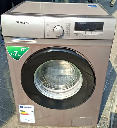 Samsung Front Load Washing Machine 7kg, Silver - Good Working Condition