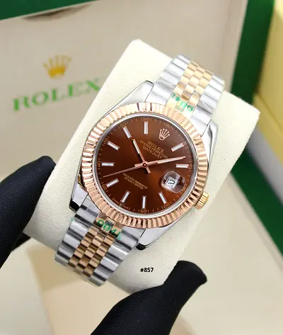 Rolex Datejust Two-Tone Brown Dial Master Quality Watch