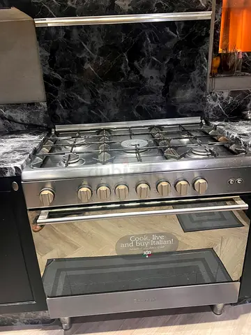 Stainless Steel 5-Burner Gas Range