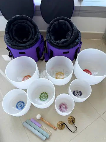 Soundhealing Quarts Crystal bowls 6-12