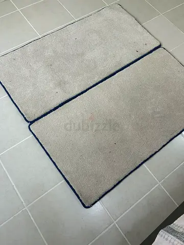 Set of 2 beige  rugs/mats - good used condition