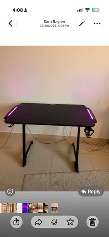Computer Table with lights