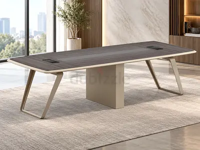 Modern Grey Meeting Table 240cm – Executive Office Conference Table