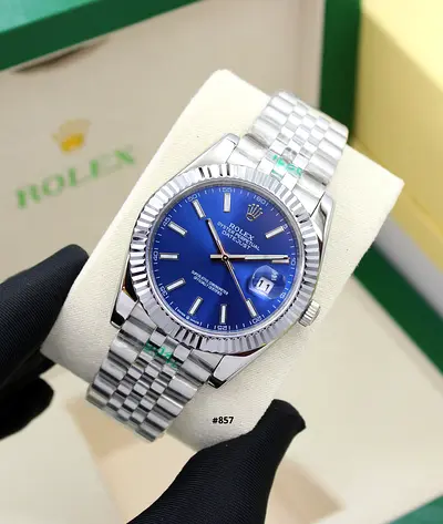 Rolex Datejust Men's Master Quality Watch - Blue Dial, Jubilee Bracelet
