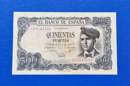 1971 Spain 500 Pesetas Banknote