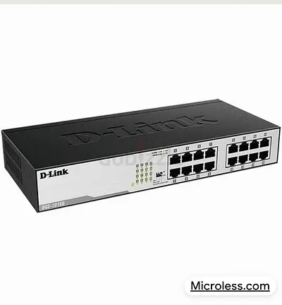 D-Link 16-Port Gigabit Network Switch (DGS-1016D) - Good Condition