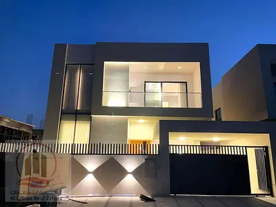 Villa  for sale at Ajman  -Al Heloi area  the Villa 3200 sqft  G + 1  ( 5  Master room +big court + big  Majlis +big Hall +maid room)