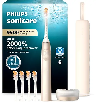 Philips Sonicare DiamondClean Prestige 9900 Rechargeable Electric Toothbrush