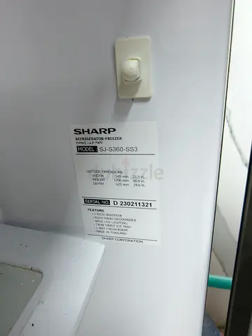 Sharp SJ-S360 refrigerator / freezer - used, good condition