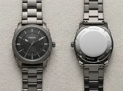 Fossil Machine Smoke Steel Men's Watch (FS4774) - Unused