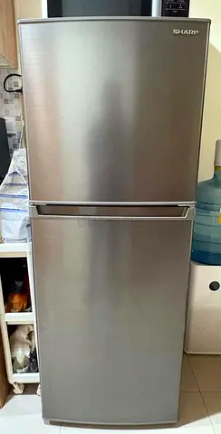 Sharp 2-door Refrigerator - Silver, Good Working Condition