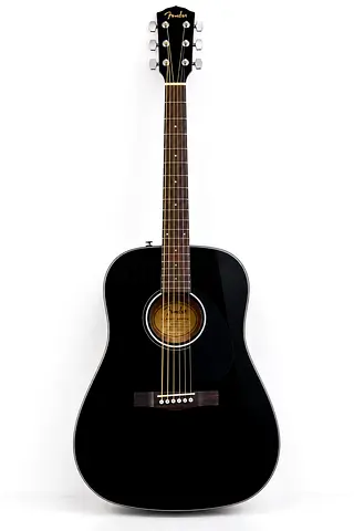 Fender Black Dreadnought Acoustic Guitar – Very Good Condition