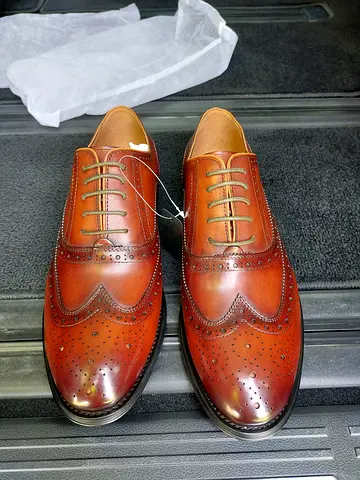 Unwanted Gift Pierre Cardin Paris Brown Leather Oxford Shoes - Size Noted, 40Eu
