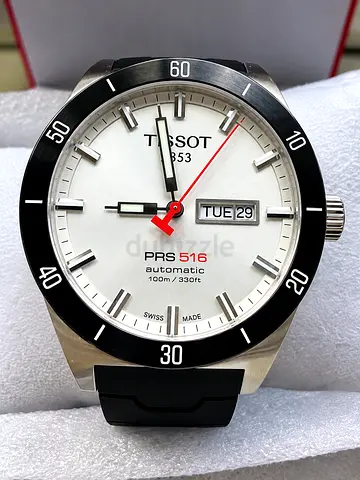 ORIGINAL Tissot PRS 516 Automatic Men's Watch - White Dial, Day/Date