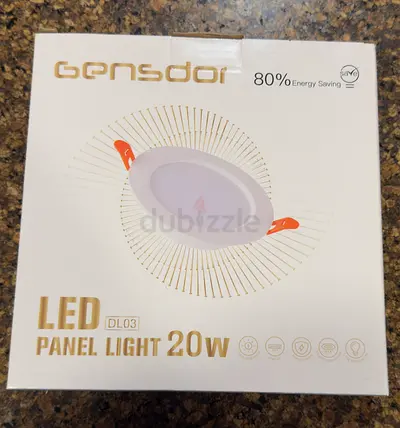 Gensdor LED Panel Light 20W - New in Box