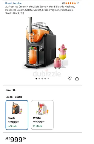 Slush and ice cream machine