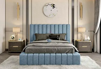 Premium Quality Cotton fabric king Bed Available