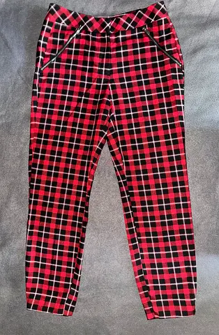 Red/Black Checkered Ladies Trousers