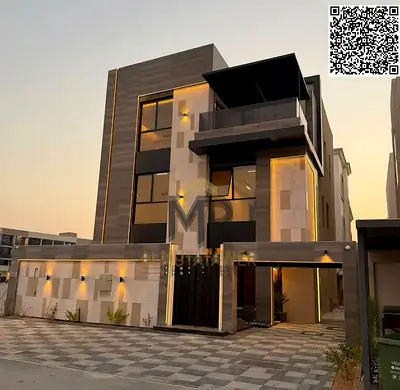 Luxury villa in Al Helio 2 with high-end finishes | Two floors + roof terrace | 5 bedrooms | Offer includes water, electricity, and air conditioning —