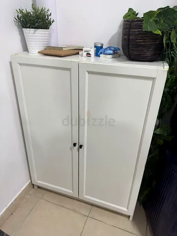 IKEA White 2-Door Storage Cabinet with Shelves Moving Out Sale