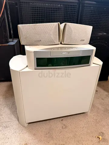 Bose 3-2-1 Series I Home Theater System (White) – Powered Subwoofer & Gemstone Speakers