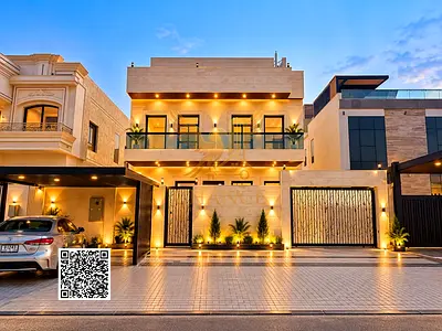 فيلا فاخرة 6 غرف في العالية عجمان | مصعد وتكييف مركزي ومساحات واسعة