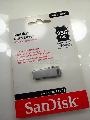 Brand New SanDisk Ultra Luxe 256GB USB 3.1 Flash Drive - Sealed