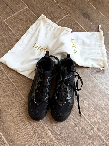 Authentic Dior Black Women’s Sneakers with Dust Bags - Size 37