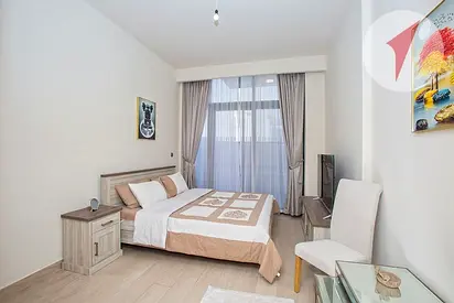 Furnished Studio | Azizi Riviera 48 | Balcony | Community View
