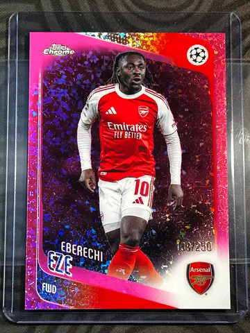 Eberechi Eze Arsenal Topps Chrome Pink /250